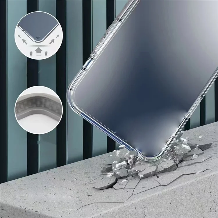 SHANWO para iPhone 13 Pro Max Funda Transparente Antigolpes de 1,5 mm para Móvil de TPU