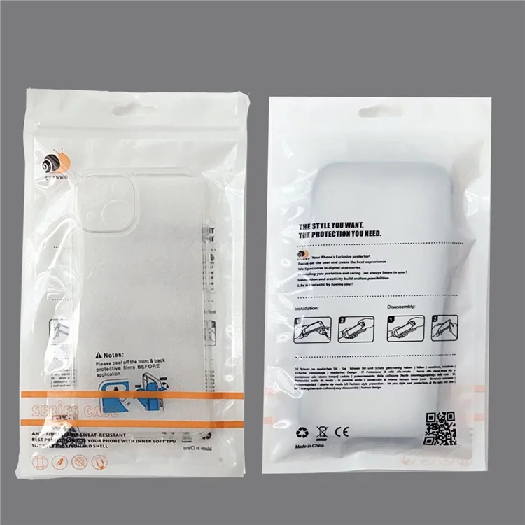 SHANWO para iPhone 13 Pro Max Funda Transparente Antigolpes de 1,5 mm para Móvil de TPU
