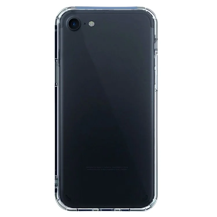 SHANWO Pour iPhone SE (2022) / (2020) / 8 / 7 Étui de téléphone transparent 1,5 mm Antichoc TPU Coque arrière mobile
