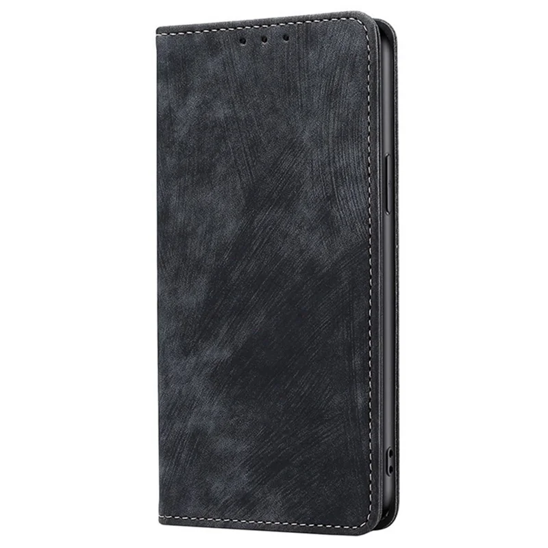 For iPhone 16e Case RFID Blocking Wallet Leather Phone Cover - Black