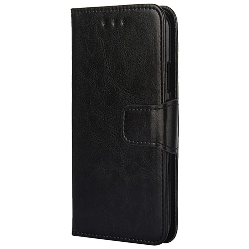 For Realme 14x 5G / C75 4G Case Wallet PU Leather + TPU Folding Stand Phone Cover - Black