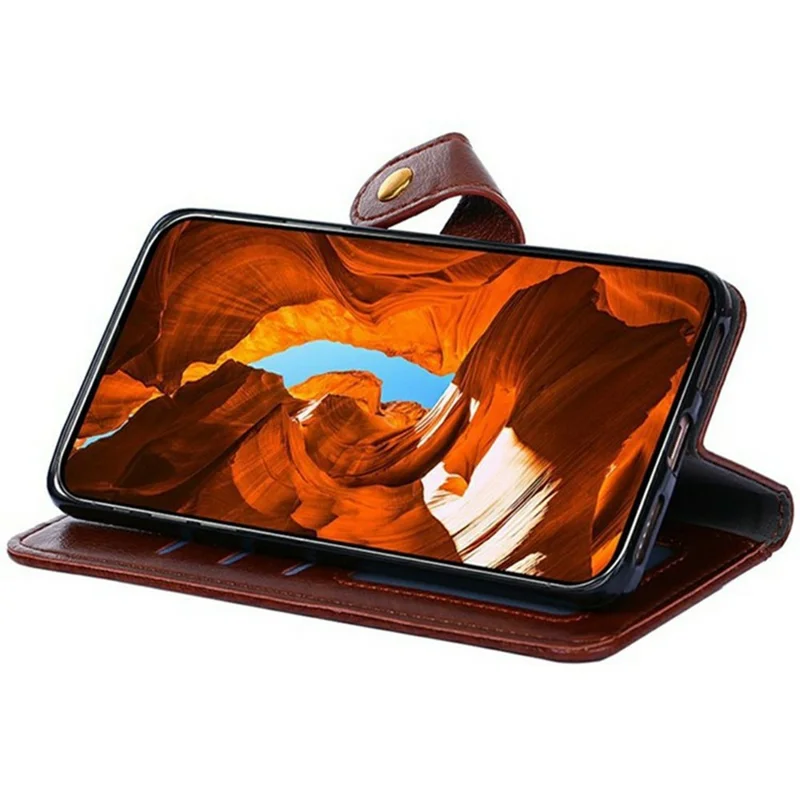 For TECNO Pova 6 Neo 5G / Spark 30 5G Case Zipper Pocket PU Leather Wallet Flip Phone Cover - Brown