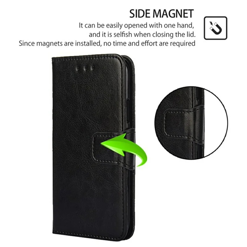 Case for Xiaomi Redmi Note 14 Pro+ 5G / Note 14 Pro 5G / Poco X7 5G Wallet PU Leather + TPU Stand Phone Cover - Black