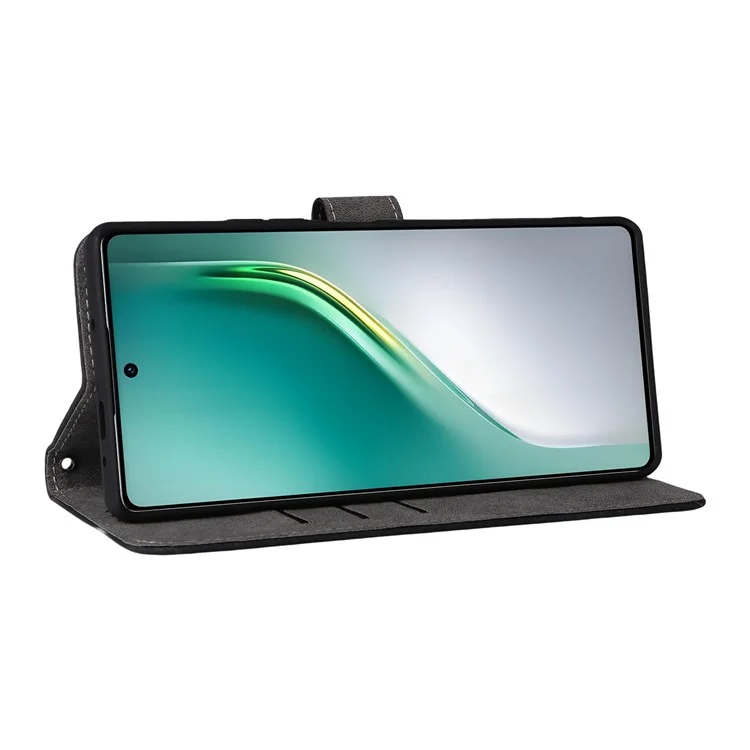 Per TECNO Camon 40 Pro 4G / 5G Custodia Portafoglio Blocco RFID Copertura in Pelle PU con Cinturino - Nero