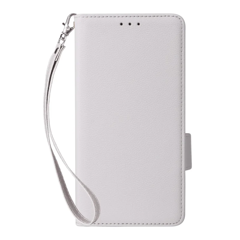 Per Samsung Galaxy M16 5G / F16 5G Custodia con cinturino da polso Texture Litchi Custodia in pelle PU Wallet Phone - Bianco