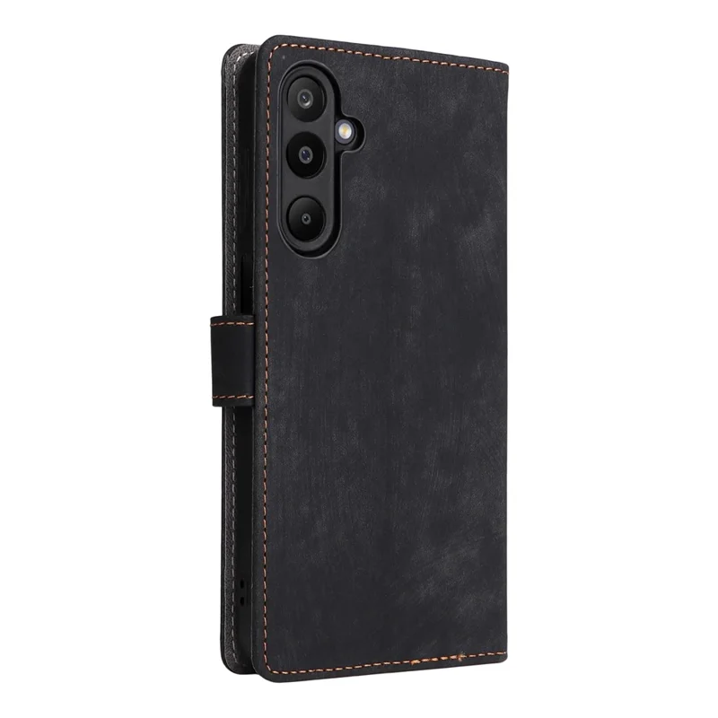 Funda tipo cartera para Samsung Galaxy M16 5G / F16 5G con bloqueo RFID, cubierta de cuero sintético con soporte y correa - Negro
