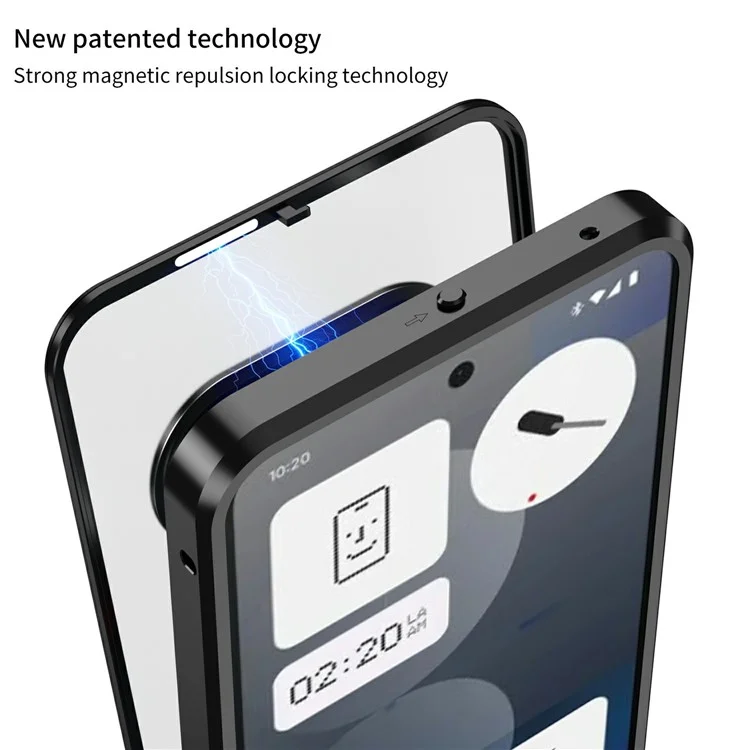Чехол для Nothing Phone (3a) Pro, матовый, из алюминиевого сплава + ПК, с выдвижной защелкой - Серый