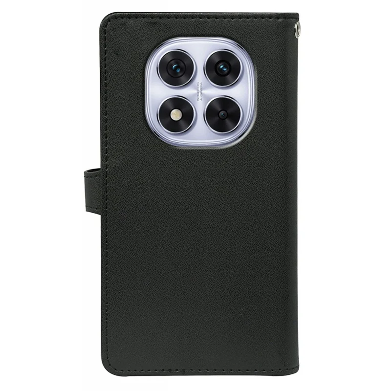 Cover per Xiaomi Redmi Note 14 Pro 5G / Poco X7 5G con 9 Slot per Carte in Pelle PU con Supporto - Nero