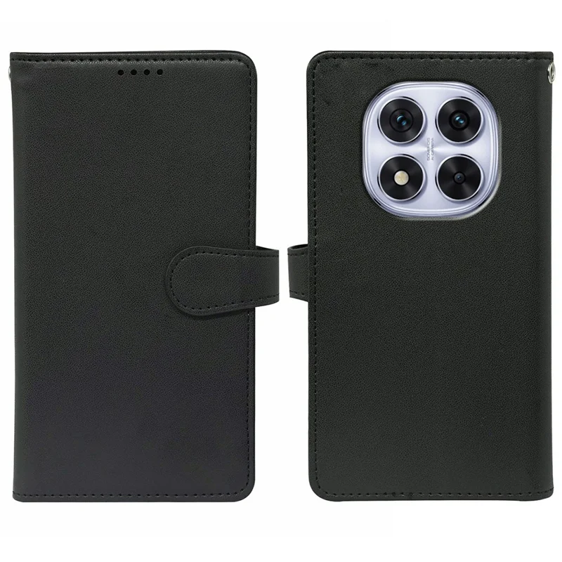 Per Xiaomi Redmi Note 14 Pro 4G Custodia con 9 slot per schede Custodia in pelle PU con supporto - Nero