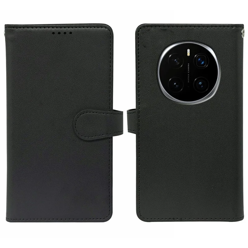 For Honor Magic7 Pro 5G Case with 9 Card Slots PU Leather Stand Phone Cover - Black