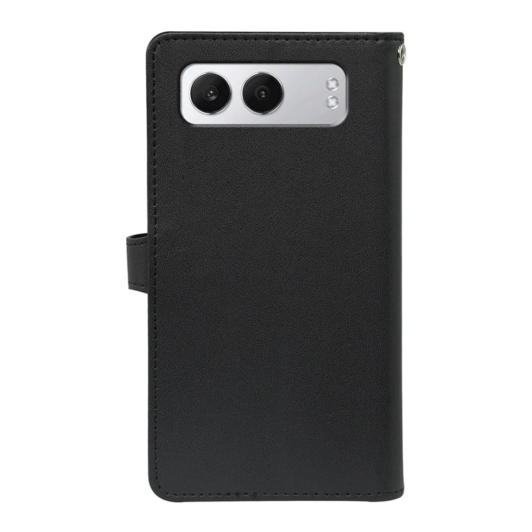 For OnePlus Nord 4 Case with 9 Card Slots PU Leather Stand Phone Cover - Black