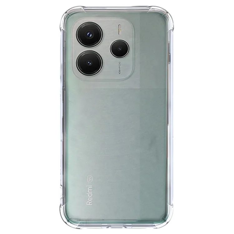 SHANWO Per Xiaomi Redmi Note 14 5G Cover Trasparente in TPU 1,5mm Antiurto per Cellulare