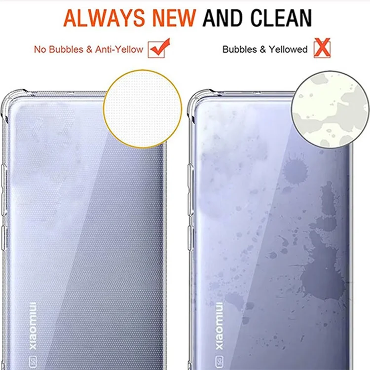 SHANWO Per Xiaomi Redmi Note 14 5G Cover Trasparente in TPU 1,5mm Antiurto per Cellulare