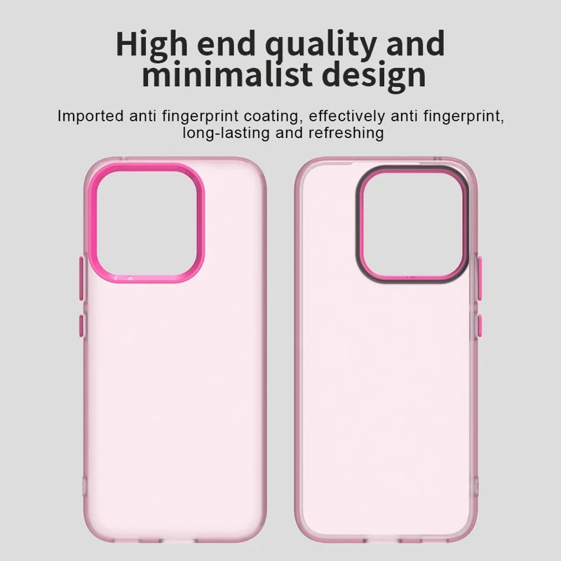 For Honor X8c 4G Case PC + TPU + PET Matte Anti-Drop Phone Back Cover - Red