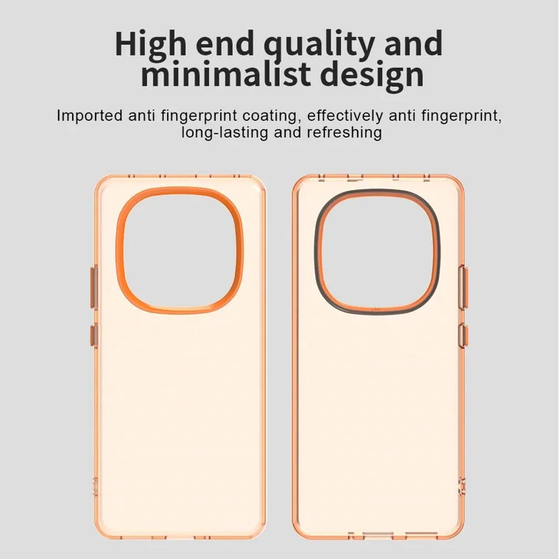 For Xiaomi Redmi Note 14 Pro 4G Case PC + TPU + PET Matte Anti-Drop Phone Back Cover - Orange