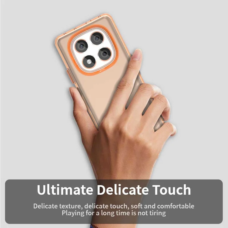 For Xiaomi Redmi Note 14 Pro 4G Case PC + TPU + PET Matte Anti-Drop Phone Back Cover - Orange