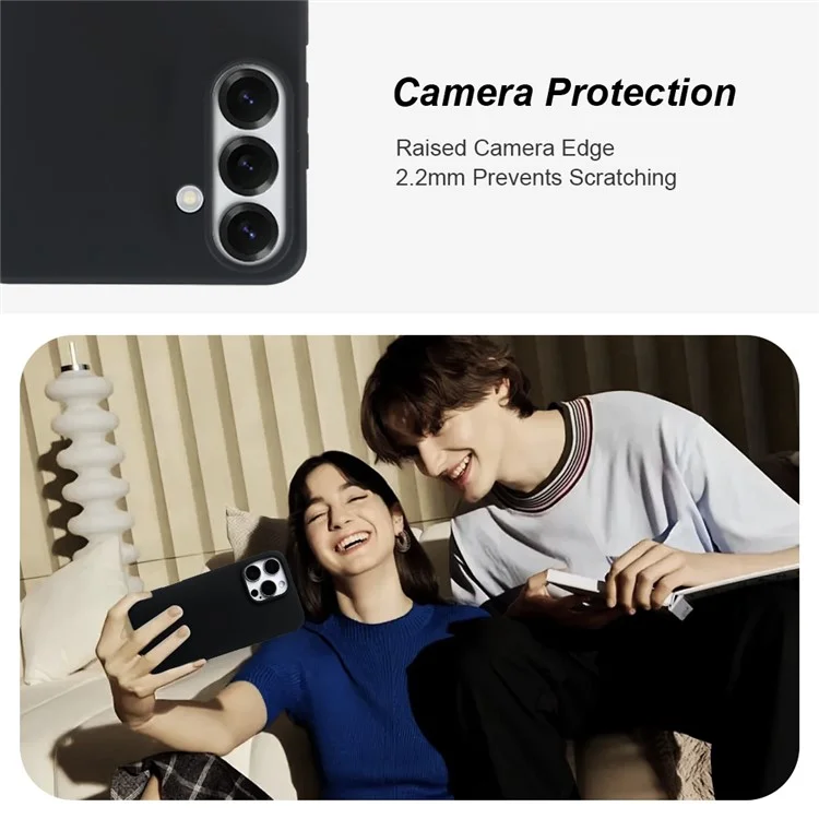 Capa para Samsung Galaxy S25 Certificada GRS, Material Ecológico, Fosca de Um Lado, Slim, Anti-Queda