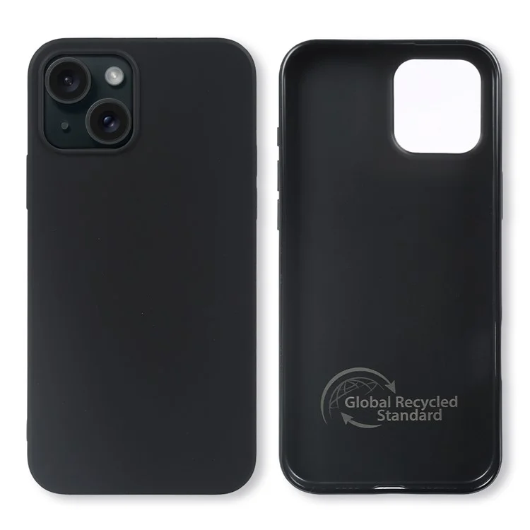 Чехол для iPhone 15 Plus с сертификацией GRS, из экологически чистых материалов, с матовой отделкой с одной стороны, тонкий, противоударный
