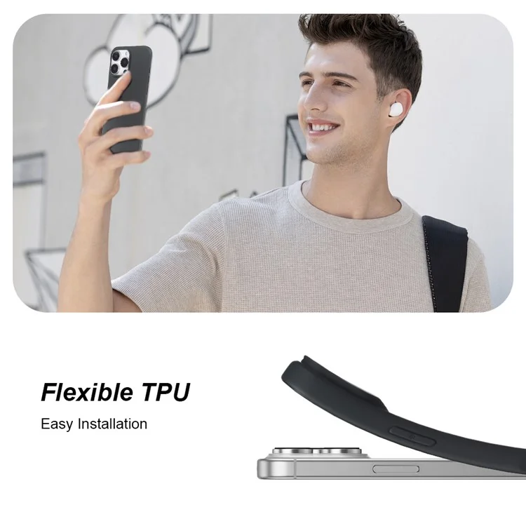 For iPhone 13 Pro Case GRS Certified RCS Eco-Friendly Material Single Side Matte Slim Anti Drop Phone Cover