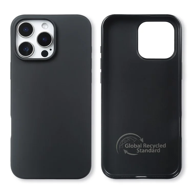 Capa para iPhone 15 Pro Max Certificada GRS Material RCS Ecológico Fosca de Um Lado Slim Anti-Queda
