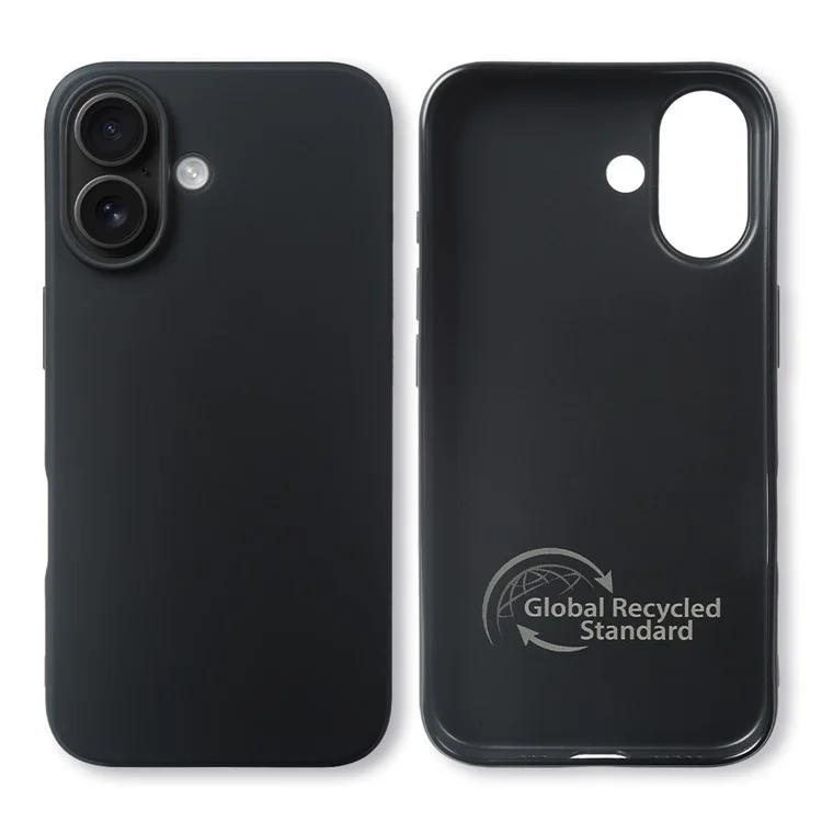 Чехол для iPhone 16 Plus, сертифицированный GRS, экологически чистый материал RCS, одностороннее матовое покрытие, тонкий, ударопрочный чехол для телефона