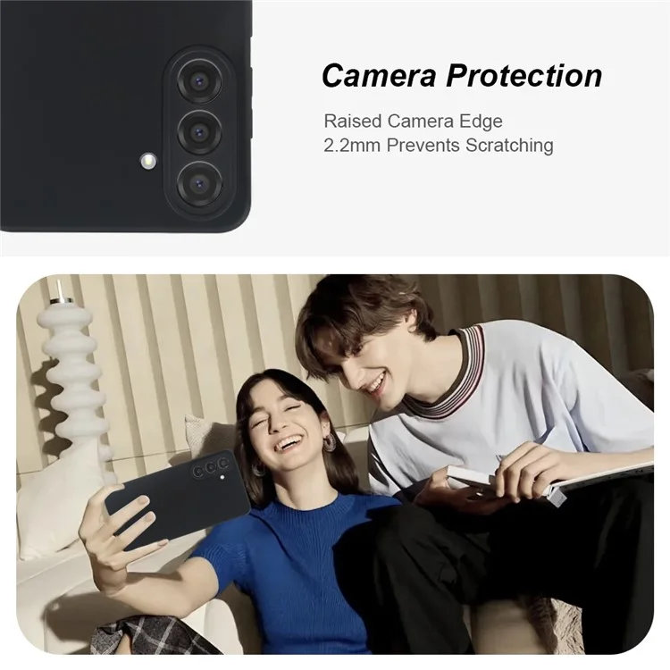 Für Samsung Galaxy A55 5G Hülle GRS-zertifiziertes RCS Öko-Freundliches Material Einseitig Matt Slim Anti-Rutsch Handyhülle