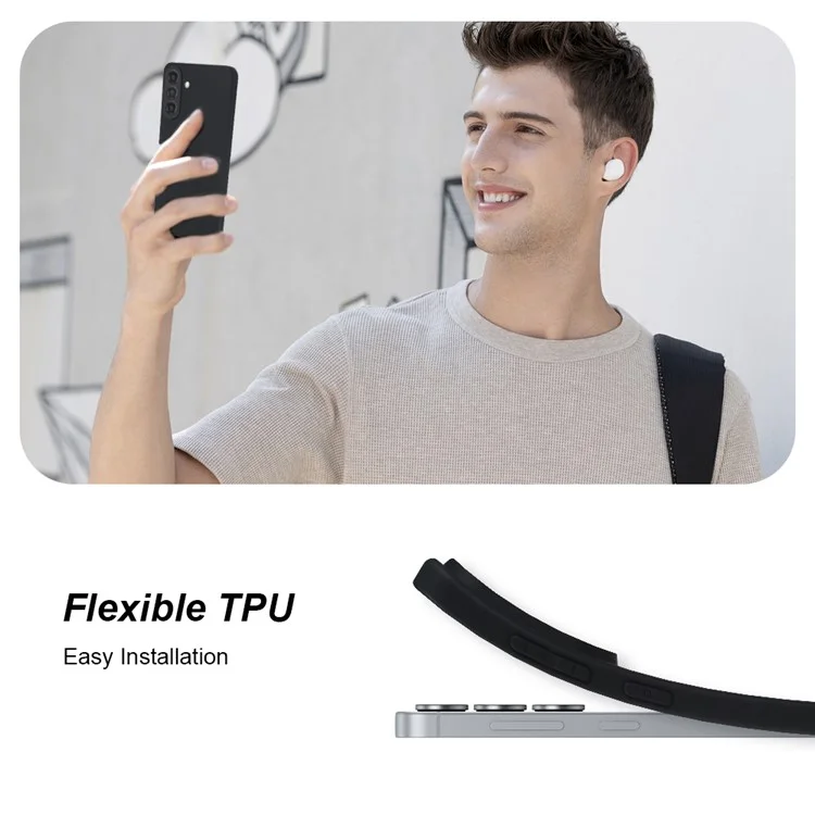 Für Samsung Galaxy A55 5G Hülle GRS-zertifiziertes RCS Öko-Freundliches Material Einseitig Matt Slim Anti-Rutsch Handyhülle