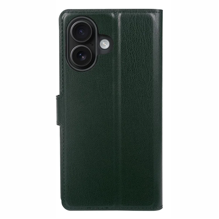 Custodia con supporto per iPhone 16 in materiale biocompatibile Eco-Friendly RPET RPVB Sottile con Portafogli - Verde Scuro