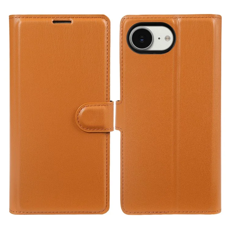 Capa com Suporte para iPhone 16e Ecológica Biológica RPET RPVB Slim com Carteira - Laranja