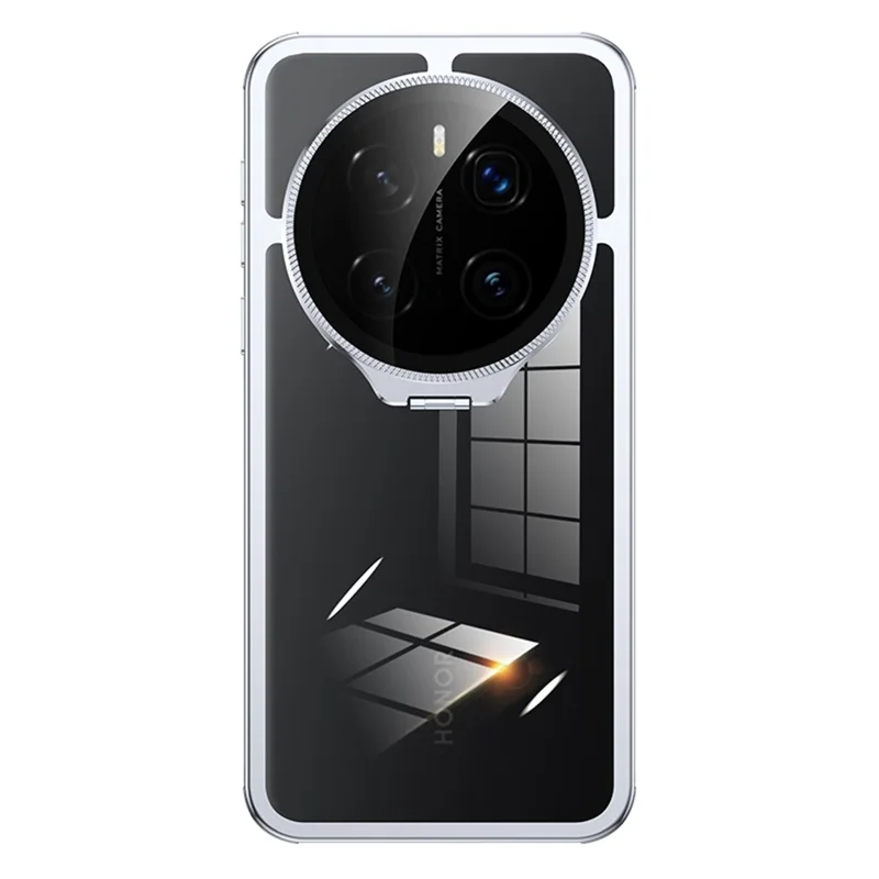 For Honor Magic7 Pro 5G Case Heat Dissipation TPU + PC Clear Phone Back Cover with Glass Lens Guard