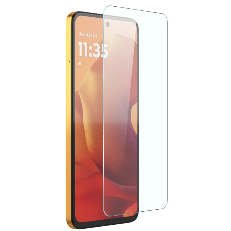 NORTHJO For Motorola Moto G15 4G Clear Case Soft TPU Phone Cover with Tempered Glass Screen Protector