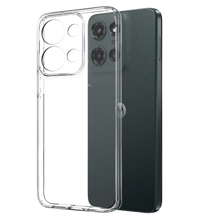 NORTHJO Für Motorola Moto G (2025) 5G Transparente Schutzhülle Weiches TPU Handyhülle mit Gehärtetem Glasschutzfolie