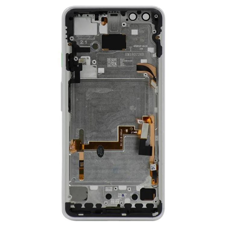 Für Google Pixel 3 G013A OEM-Qualität S OLED-Bildschirm und Digitizer-Einheit + Rahmen (Ohne Logo) - Weiß