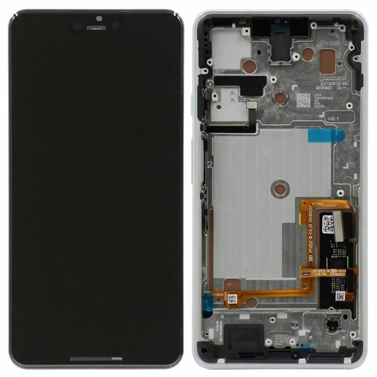 For Google Pixel 3 XL G013C OEM Grade S OLED Screen and Digitizer Assembly + Frame (Without Logo) - White