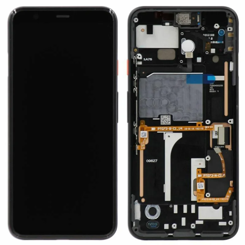 For Google Pixel 4 G020M G020I OEM Grade S OLED Screen and Digitizer Assembly + Frame (Without Logo) - White