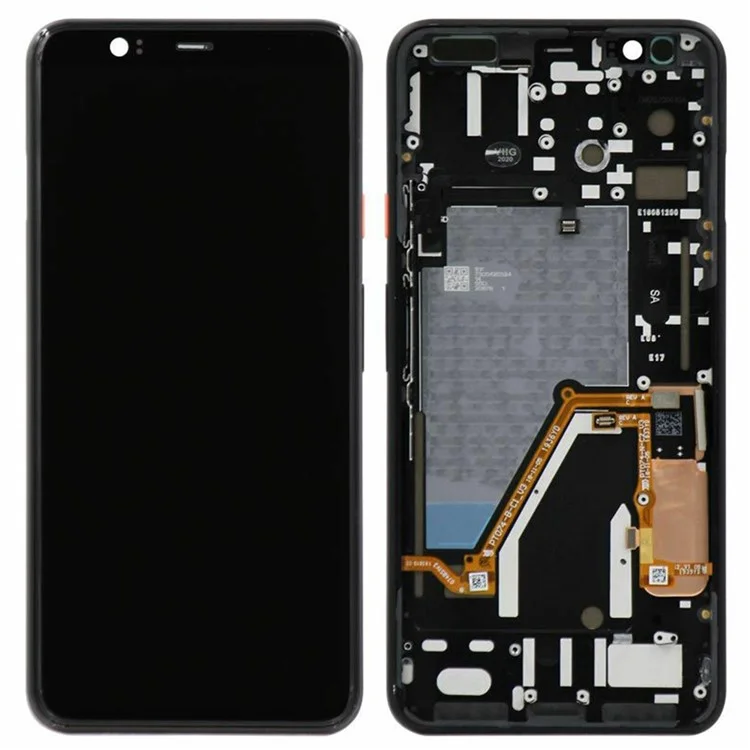 Дисплейный модуль для Google Pixel 4 XL G020P G020 (OEM-качество) OLED экран и дигитайзер в сборе + рамка (Без логотипа) - Белый