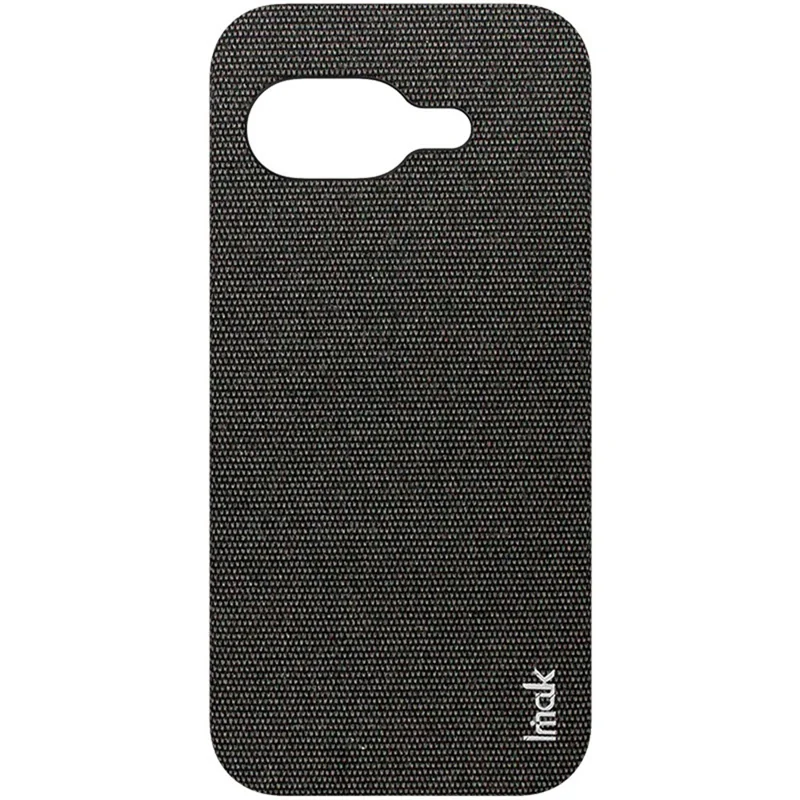 IMAK Ruiyi Series for Google Pixel 9a Case Fabric Texture Leather+PC Phone Back Cover - Black