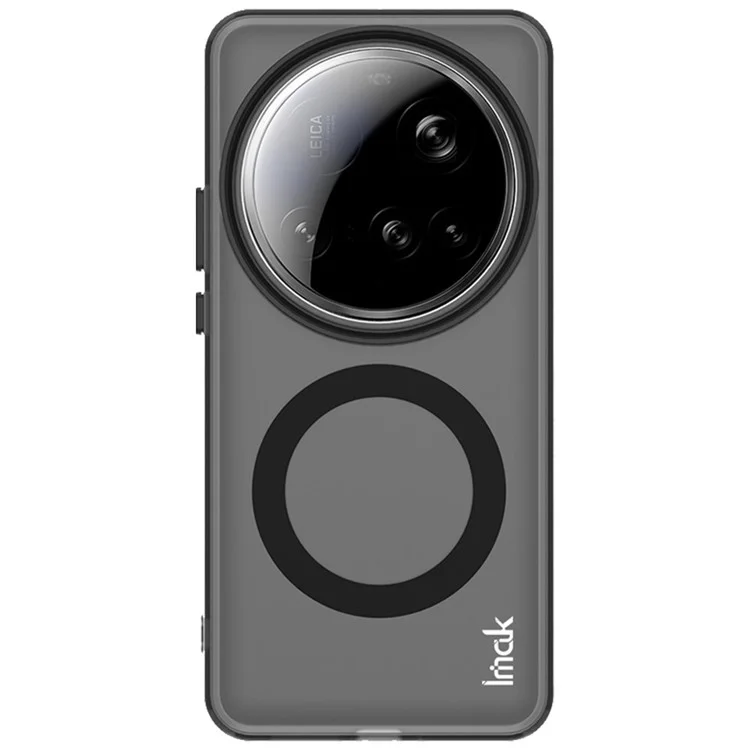 IMAK Para Xiaomi 15 Ultra Funda Compatible con MagSafe Color de Caramelo Anti Caída TPU + Cubierta Trasera PET - Negro
