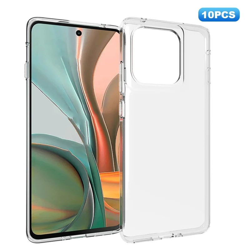 10Pcs  /  Pack For Motorola Edge (2025) 5G Case Watermark Free TPU Protective Clear Phone Cover