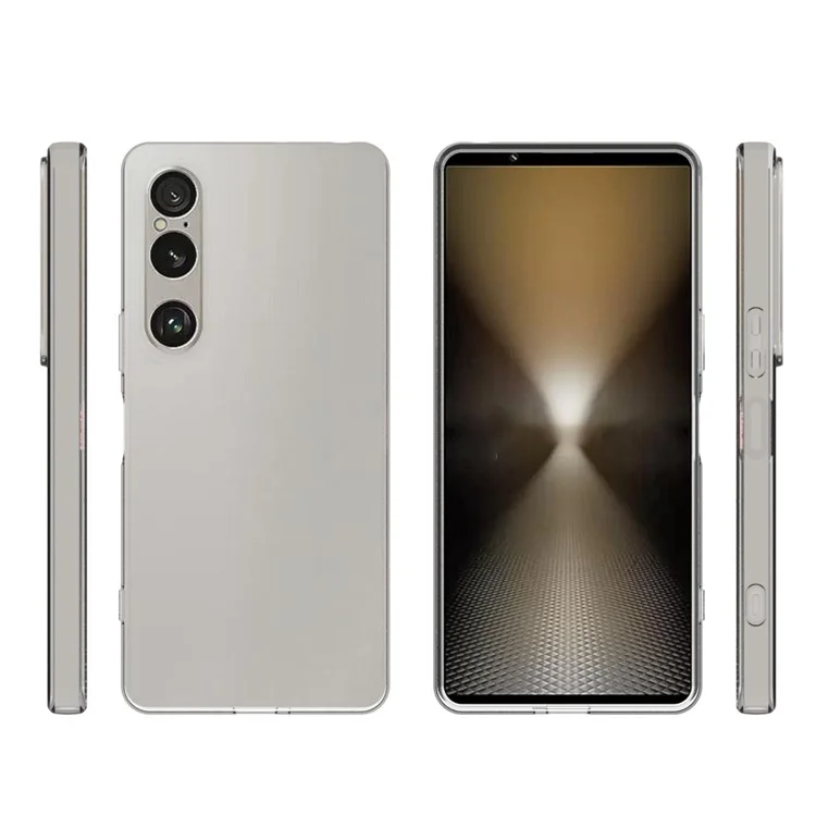 Pack de 10 Fundas Transparentes de TPU con Protección para Teléfono Sony Xperia 1 VII, Sin Marcas de Agua