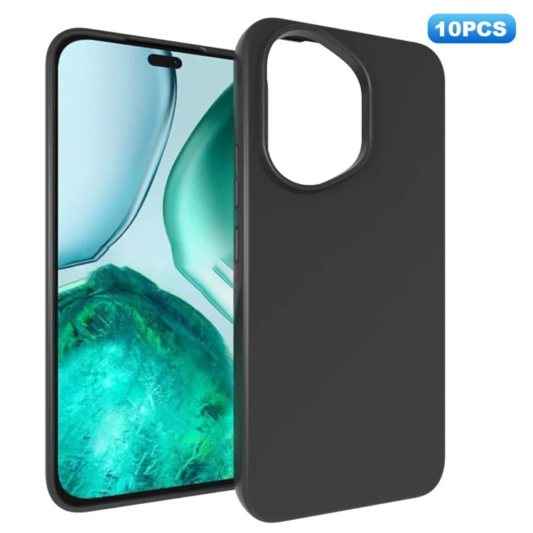 Pack de 10 Fundas Antihuella para Honor 400 - Cubierta Protectora de TPU Suave - Negro