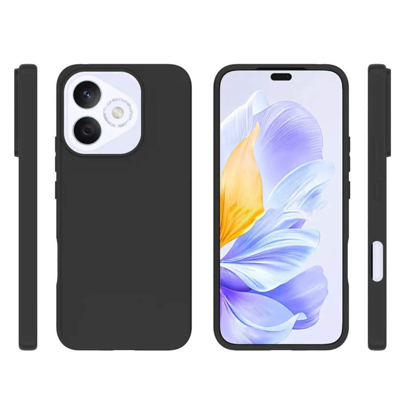 10Pcs / Pack For Honor 400 Lite 5G Case Anti Fingerprint Soft TPU Protective Cover - Black