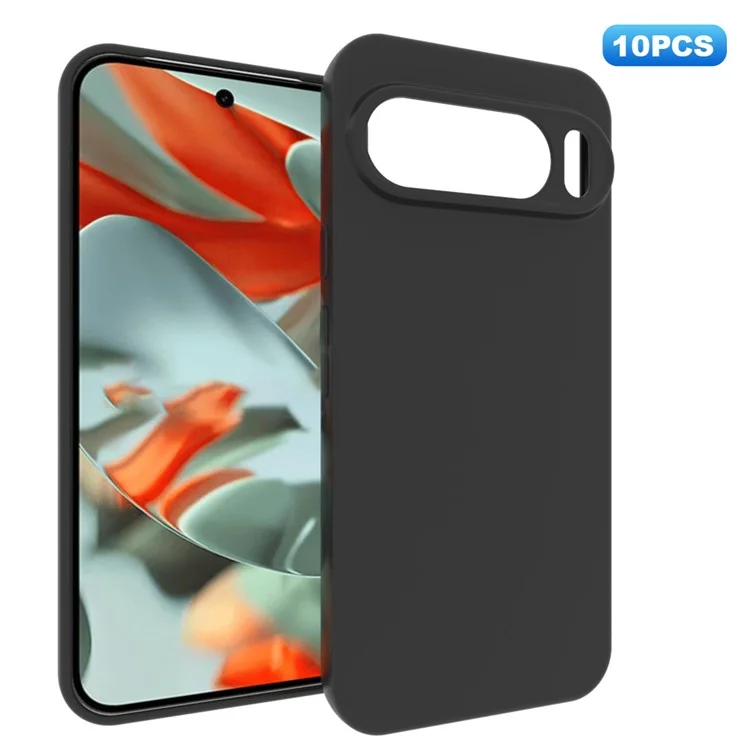 Pack de 10 Étuis Anti-Empreintes en TPU Souple pour Google Pixel 10 Pro XL - Noir