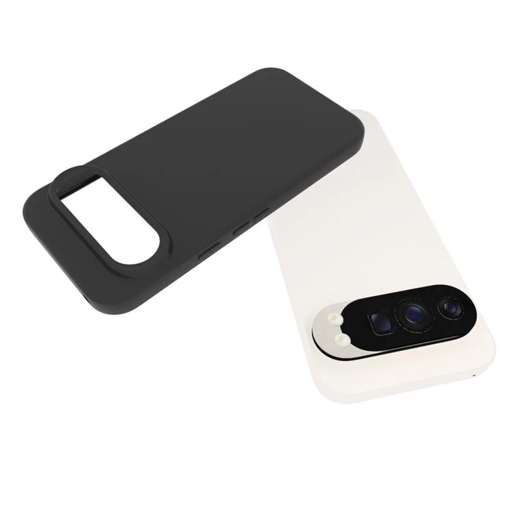 Pack de 10 Fundas Negras Antihuella para Google Pixel 10, Carcasa Protectora de TPU Suave