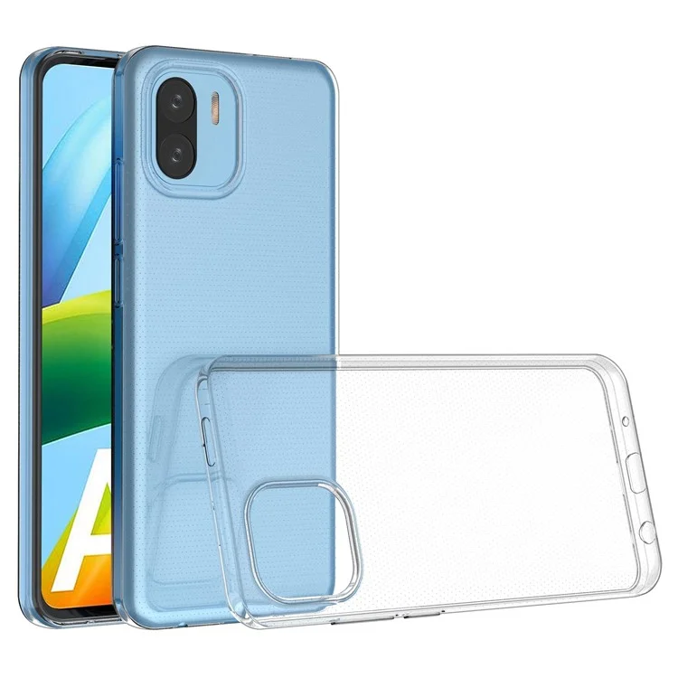 Funda de TPU suave para Xiaomi Redmi A1 4G / A2 4G, funda trasera de teléfono a prueba de caídas ultra delgada y transparente