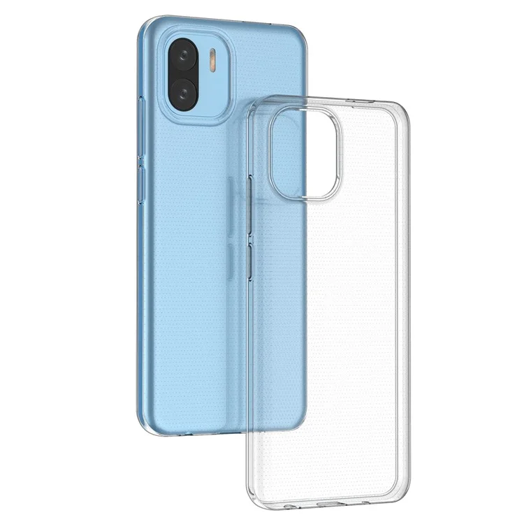 Funda de TPU suave para Xiaomi Redmi A1 4G / A2 4G, funda trasera de teléfono a prueba de caídas ultra delgada y transparente