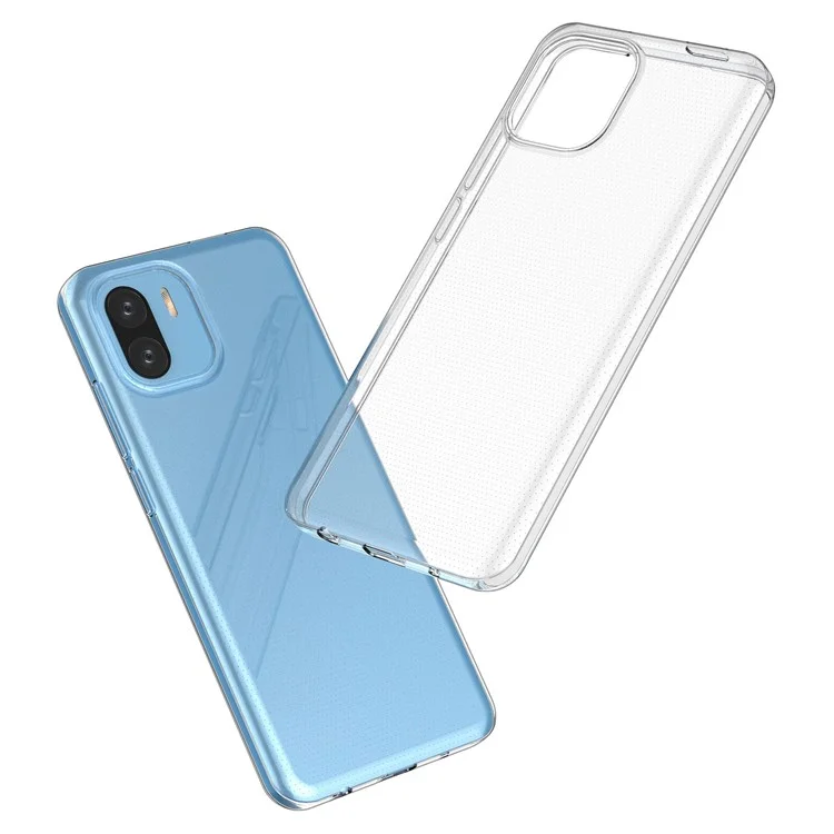Funda de TPU suave para Xiaomi Redmi A1 4G / A2 4G, funda trasera de teléfono a prueba de caídas ultra delgada y transparente
