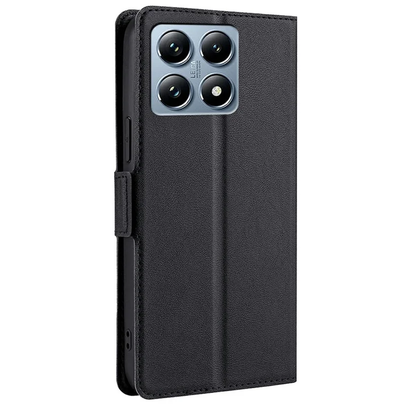 For Xiaomi 14T Pro Case Card Holder PU Leather Phone Cover - Black