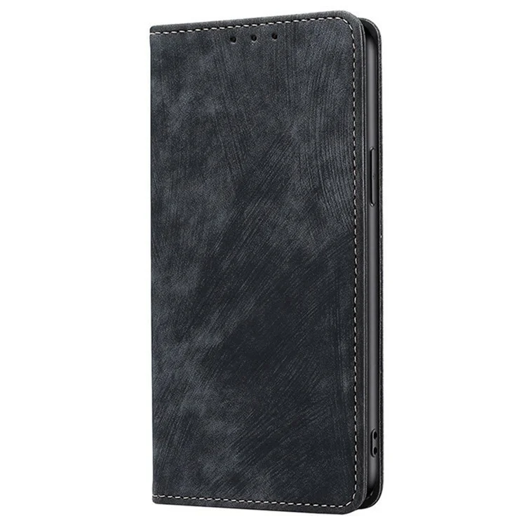 Capa de Celular para Xiaomi Redmi 14C 4G / 14R 5G / A4 5G / Poco C75 4G com Bloqueio RFID Carteira de Couro - Preto