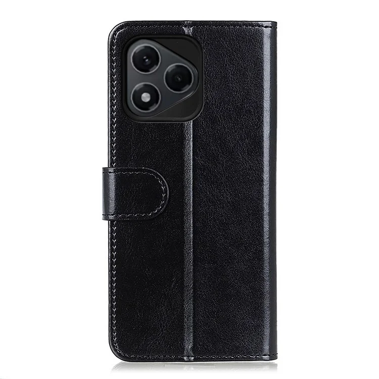 Étui For Honor 400 Lite Texture Crazy Horse en Cuir PU avec Support de Téléphone - Noir